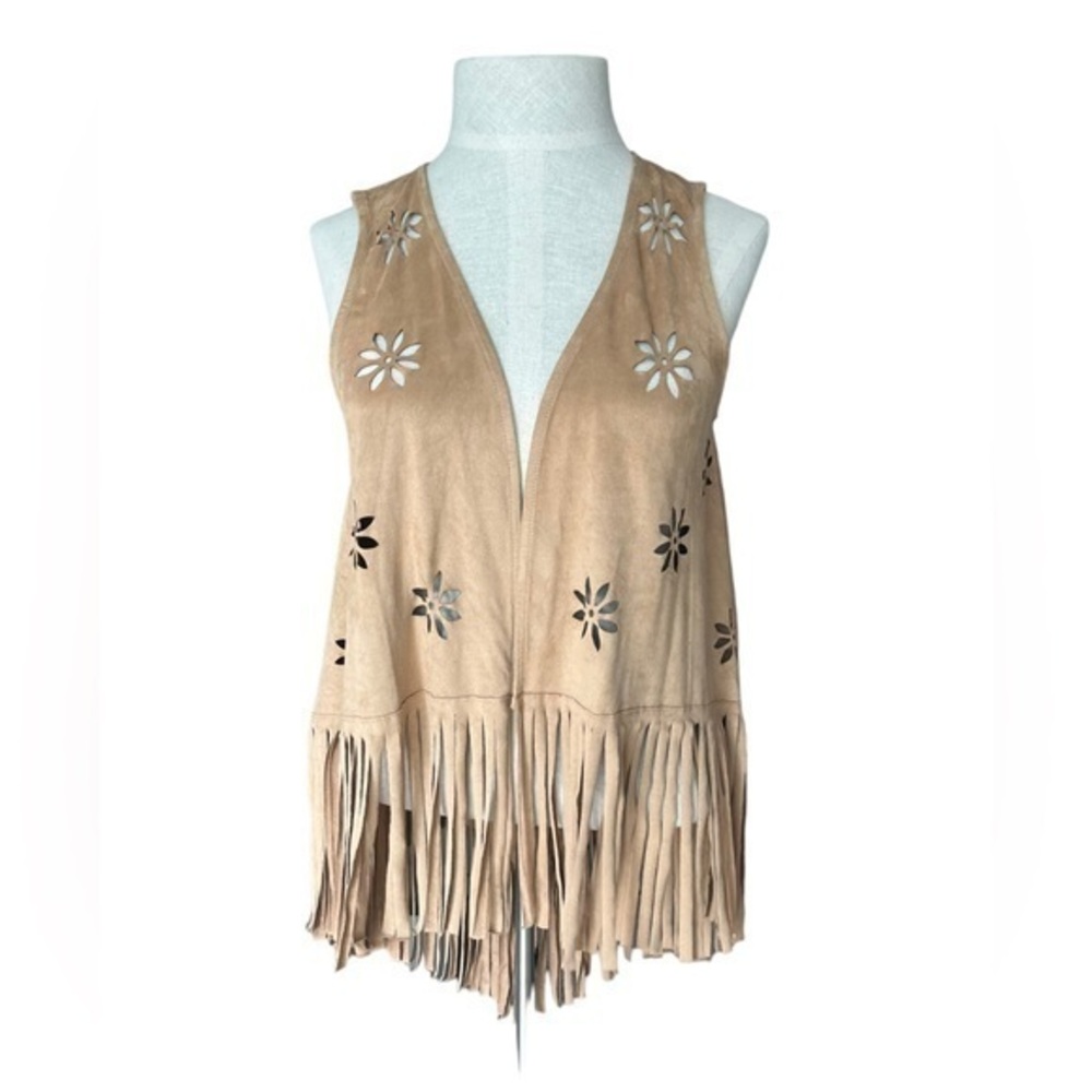 American Rag faux suede boho long vest Small /Medium
